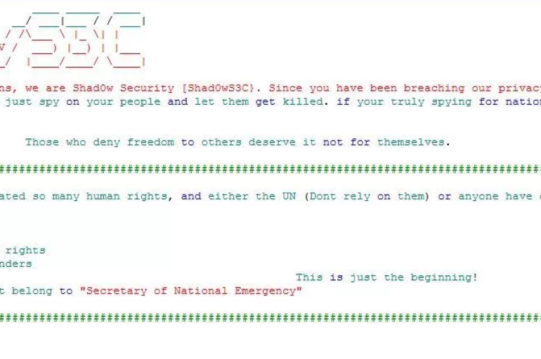 Shad0wS3C group hacked the Paraguay Secretary of National Emergency