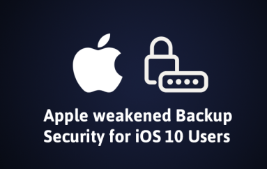 Apple Weakens iOS 10 Backup Encryption; Now Can Be Cracked 2,500 Times Faster