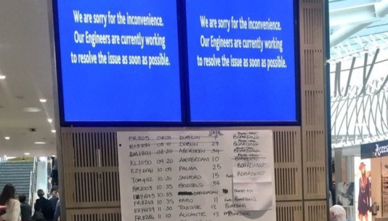 Cyber attack led to Bristol Airport blank screens