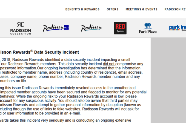 The Radisson Hotel Group Has Suffered A Data Breach