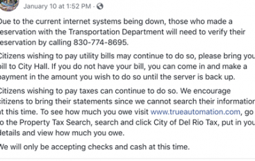 City of Del Rio Hit by Ransomware Attack
