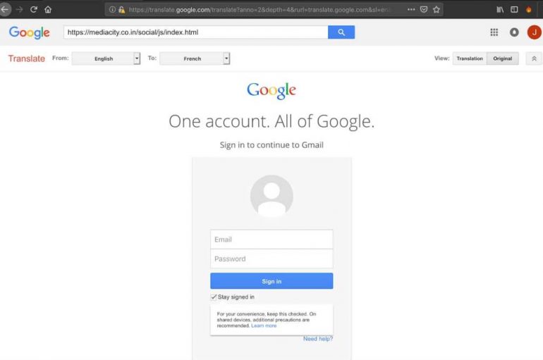 Phishing Campaign Leverages Google Translate as Camouflage