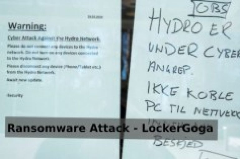 Extensive Ransomware Attack Hits Worldwide Operation at Aluminum Manufacturing Gaint Norsk Hydro