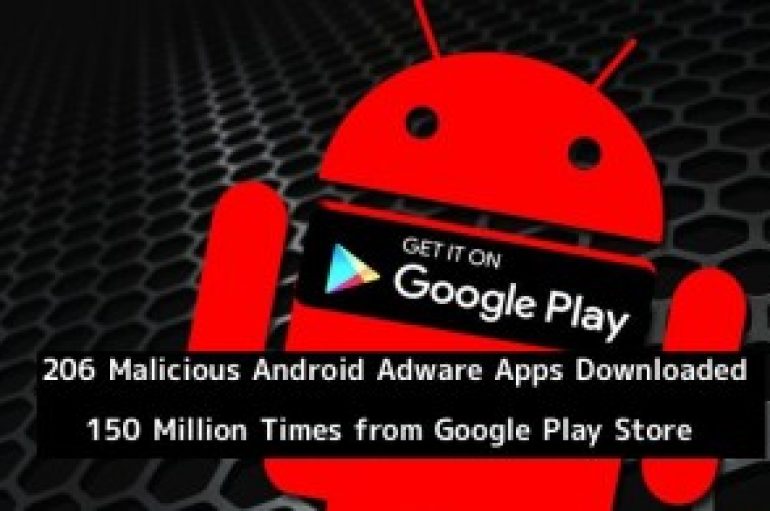 206 Malicious Android Adware Apps Downloaded 150 Million Times from Google Play Store