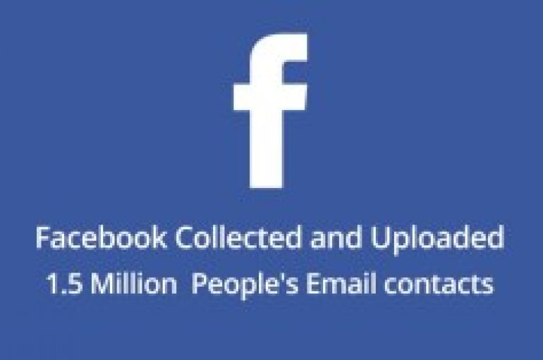 Facebook Collected and Uploaded 1.5 Million People’s Email Contacts Without their Knowledge