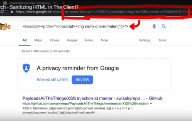 Closure JavaScript Library Introduced XSS Issue in Google Search and Potentially Other services