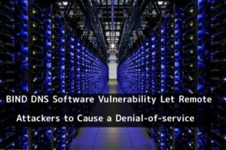 BIND DNS Software Vulnerability Let Remote Attackers to Cause a Denial-of-service Condition