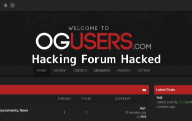 OGusers Hacked – A Hacking Forum Where Hackers Involved in Hijacking Online Accounts Itself Hacked