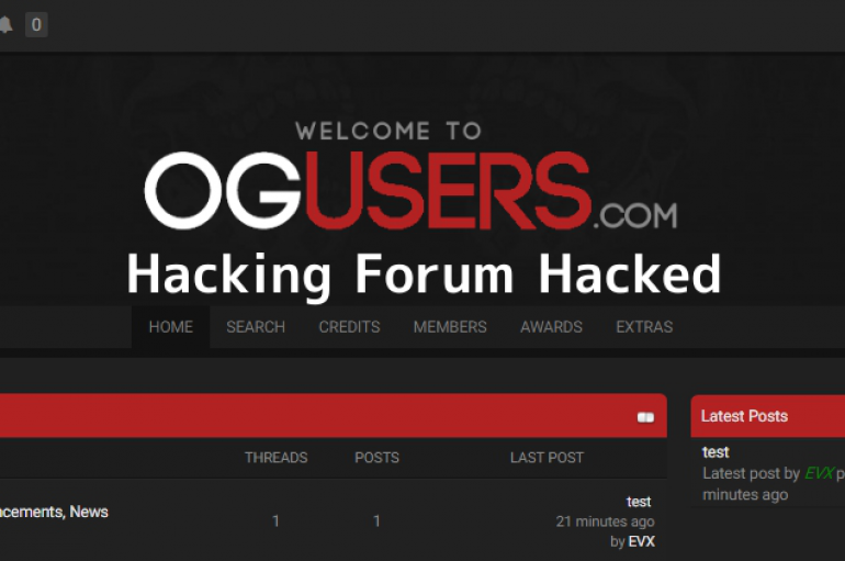 OGusers Hacked – A Hacking Forum Where Hackers Involved in Hijacking Online Accounts Itself Hacked