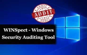 WINSpect – Powershell Based Windows Security Auditing Toolbox