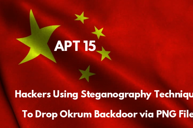 APT15 Hackers Using Steganography Technique to Drop Okrum Backdoor Via PNG File to Evade Detection