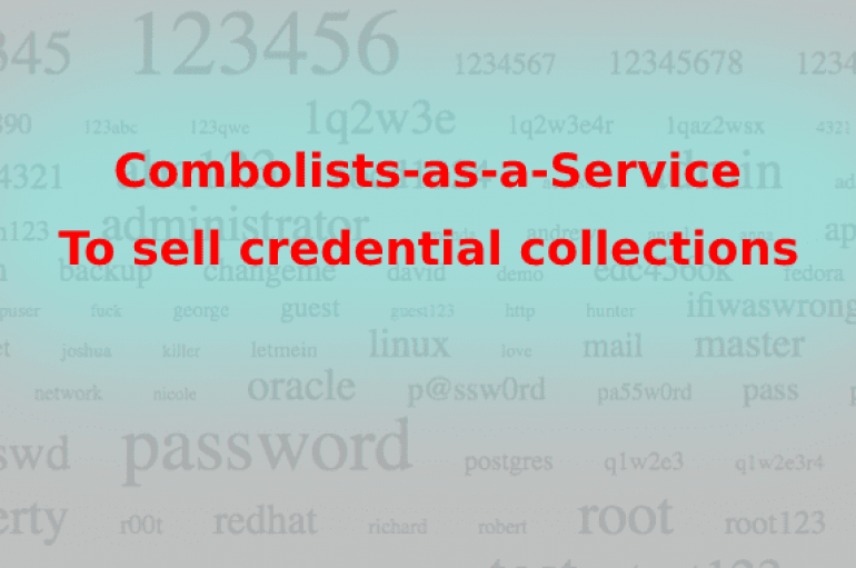 Combolists-as-a-Service – Hackers Sell Stolen Passwords on Underground Hacking Forums