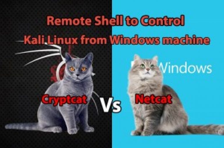 Netcat vs Cryptcat – Remote Shell to Control Kali Linux from Windows Machine