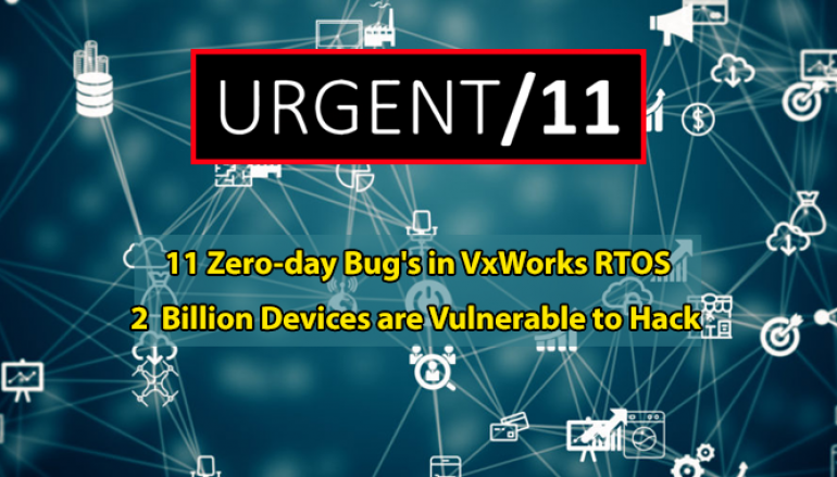 11 Zero-Day Vulnerabilities Found in VxWorks RTOS – 2  Billion Devices are Vulnerable to Remote Hack