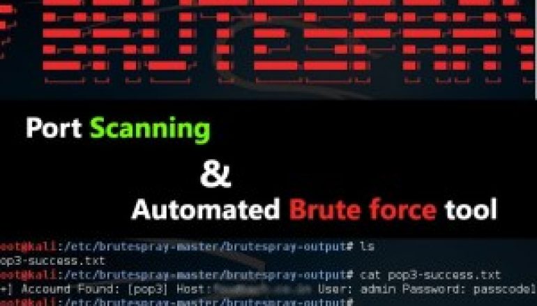 Brutespray – Port Scanning and Automated Brute Force Tool