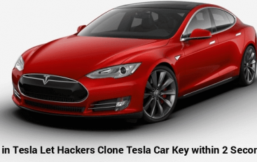 A Critical Vulnerability in Tesla Model S Let Hackers Clone The Car Key Within 2 Seconds & Steal Car