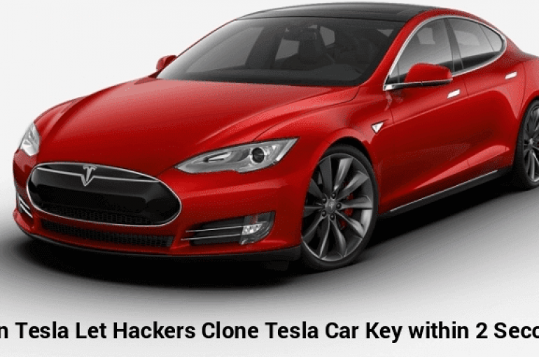 A Critical Vulnerability in Tesla Model S Let Hackers Clone The Car Key Within 2 Seconds & Steal Car