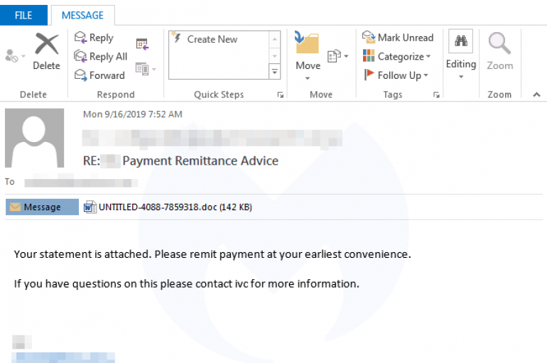 Emotet is Back, It Spreads Reusing Stolen Email Content