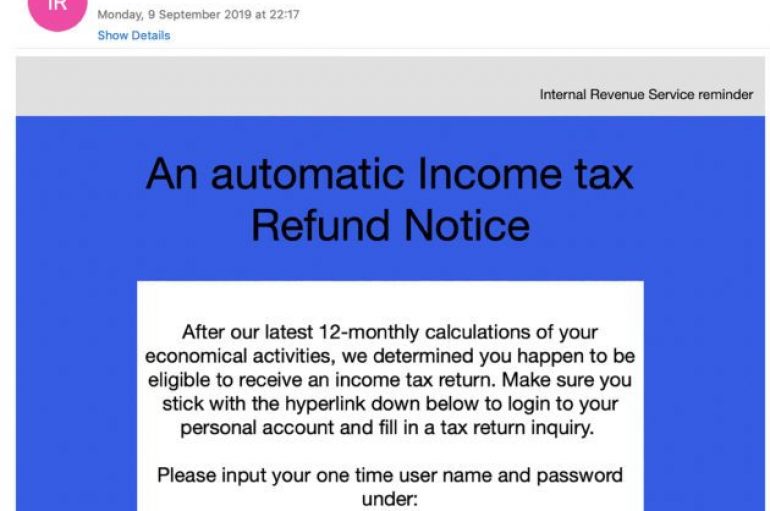 U.S. Taxpayers Hit by a Phishing Campaign Delivering the Amadey Bot