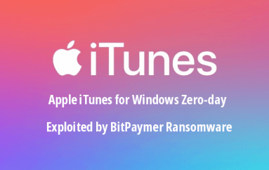 Apple iTunes for Windows Zero-day Exploited by BitPaymer Ransomware