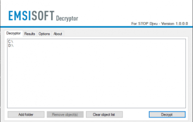Emsisoft Released a Free Decryption Tool for the STOP (Djvu) Ransomware