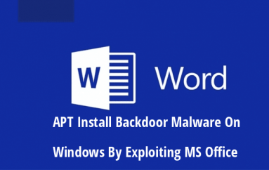 New Hacking Group Using Metasploit To Install Backdoor Malware On Windows By Exploiting MS Office
