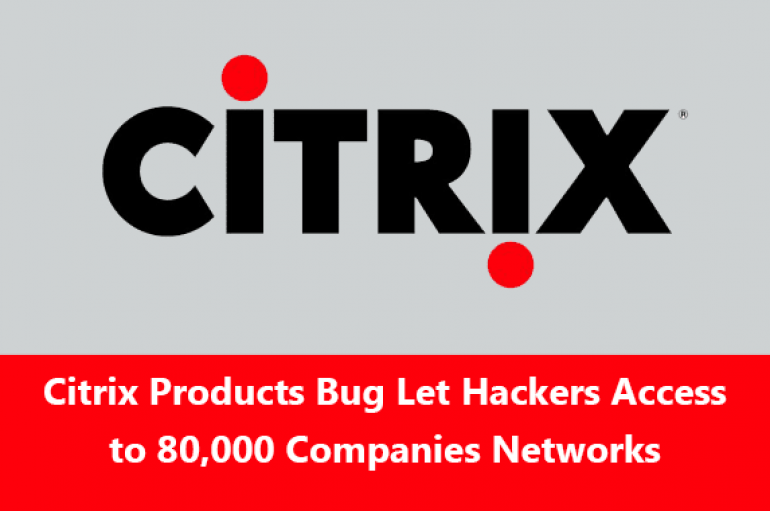 Critical Vulnerability in Citrix Products Let Hackers Access to 80,000 Companies Internal Network