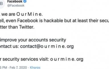 Facebook’s Official Twitter and Instagram Accounts Hacked by OurMine