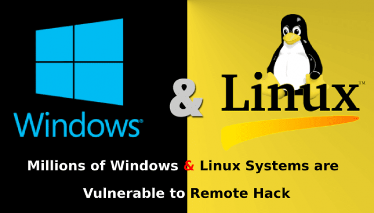 Millions of Windows & Linux Systems are Vulnerable to Remote Hack that Manufactured by Lenovo, Dell, HP and Others