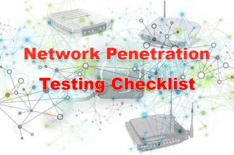 Most Important Network Penetration Testing Checklist