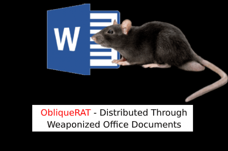 ObliqueRAT – A New RAT Malware Distributed Through Weaponized Office Documents Targeting Government Organizations