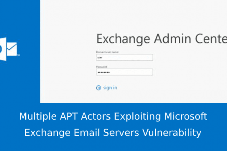 Multiple APT Actors Exploiting Microsoft Exchange Email Servers Vulnerability to Take Over the Server