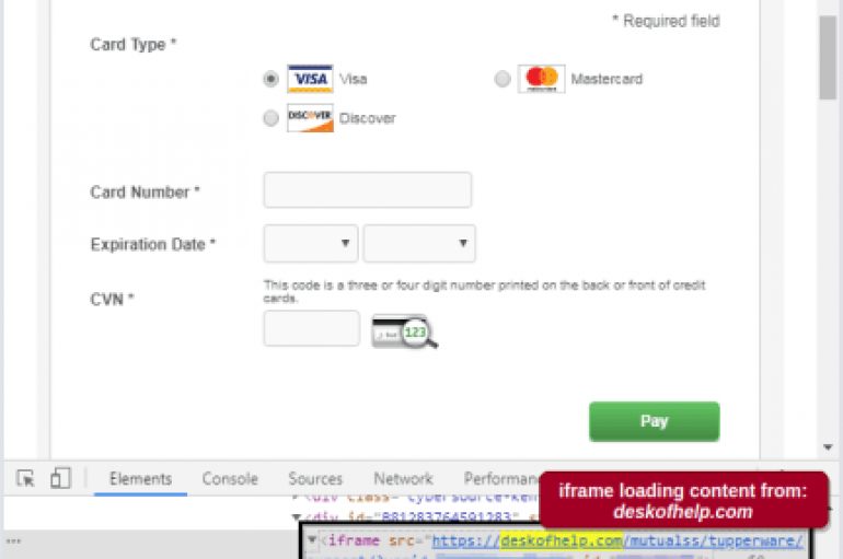 Tupperware Website Has Been Compromised with a Payment Card Skimmer