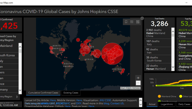 Crooks Use Weaponized Coronavirus Map to Deliver Malware