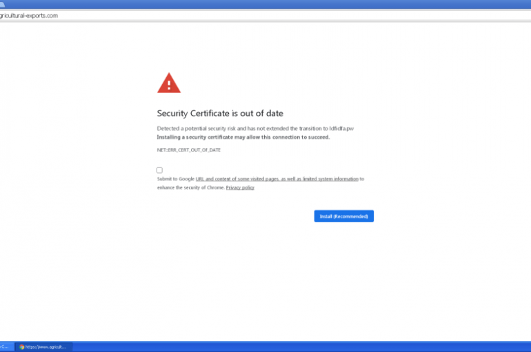 Malware Campaign Employs Fake Security Certificate Updates
