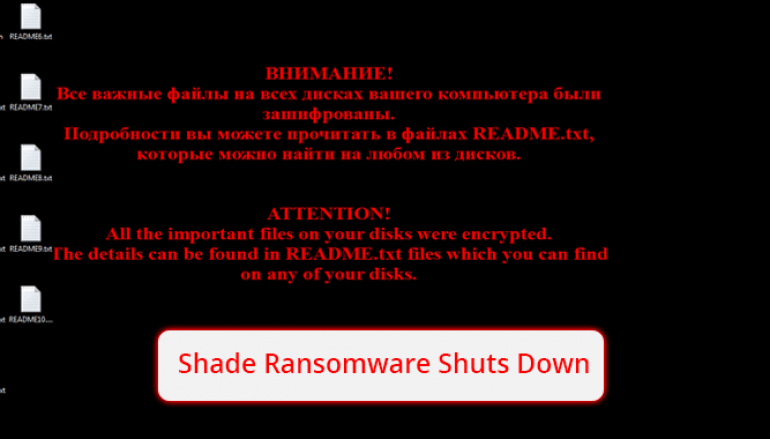 Shade Ransomware Hackers Shutdown Their Operation – 750k Decryption Keys Released