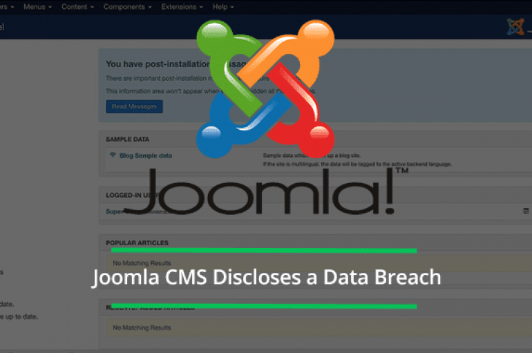 Joomla Team Discloses Data Breach – 2,700 Individuals Were Affected