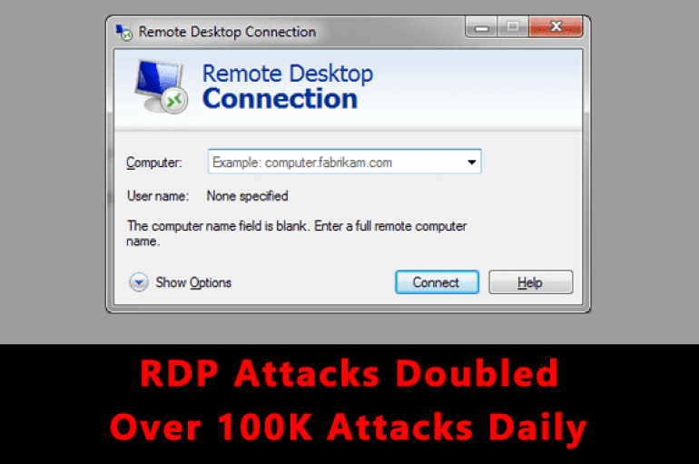 Hackers Attacking Windows RDP Attack Doubled in this Pandemic – Over 100K Attacks Daily