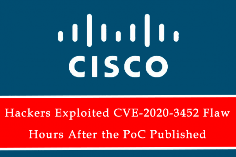 Hackers Exploited CVE-2020-3452 Flaw in Cisco ASA & FTD Within Hours After the Disclosure