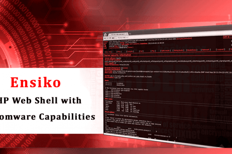 Ensiko – A PHP Based Web Shell with Ransomware Capabilities Attacks PHP Installation