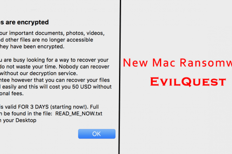 New Ransomware “EvilQuest” Attacking macOS Users to Encrypts Users Files