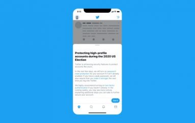 Twitter Announces Measures to Protect Accounts of People Involved in 2020 Presidential Election
